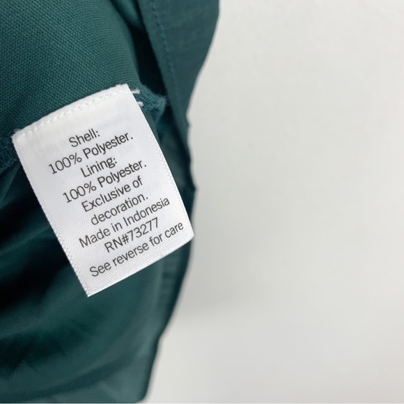 Nine West Emerald Green Halter Sleeveless Blouse Sz XXL - Picture 8 of 8